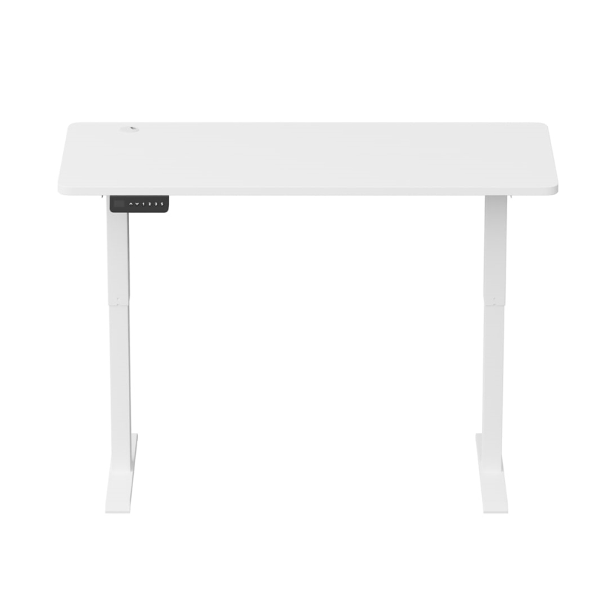 Nastavljiva pisalna miza LEVANO 140x60 cm bela