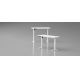 Nastavljiva pisalna miza LEVANO 140x60 cm bela