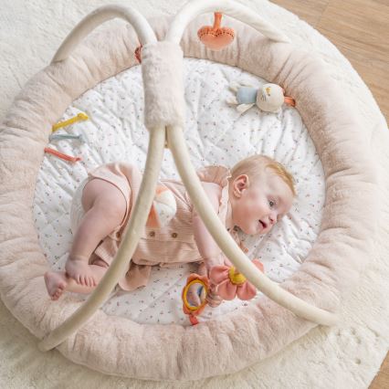 Nattou - Otroška odeja za igro s trapezom MILA, ZOE & LANA bež