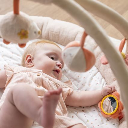 Nattou - Otroška odeja za igro s trapezom MILA, ZOE & LANA bež