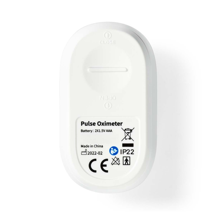 Nedis BTHOX10WT - Pametni pulzni oksimeter 2xAAA Tuya