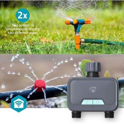 Regulator pretoka vode 4xAA Wi-Fi Tuya IP54