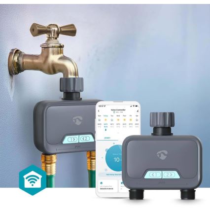Regulator pretoka vode 4xAA Wi-Fi Tuya IP54