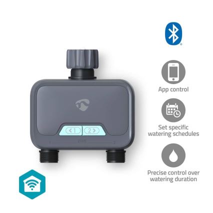 Regulator pretoka vode 4xAA Wi-Fi Tuya IP54