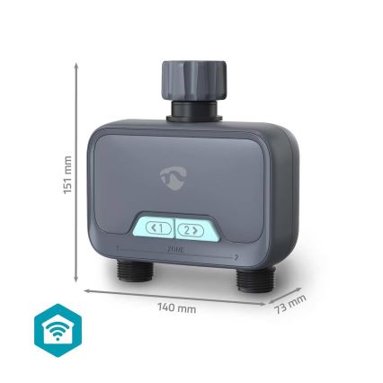 Regulator pretoka vode 4xAA Wi-Fi Tuya IP54