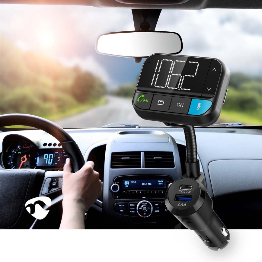 FM oddajnik za avto z hands-free funkcija