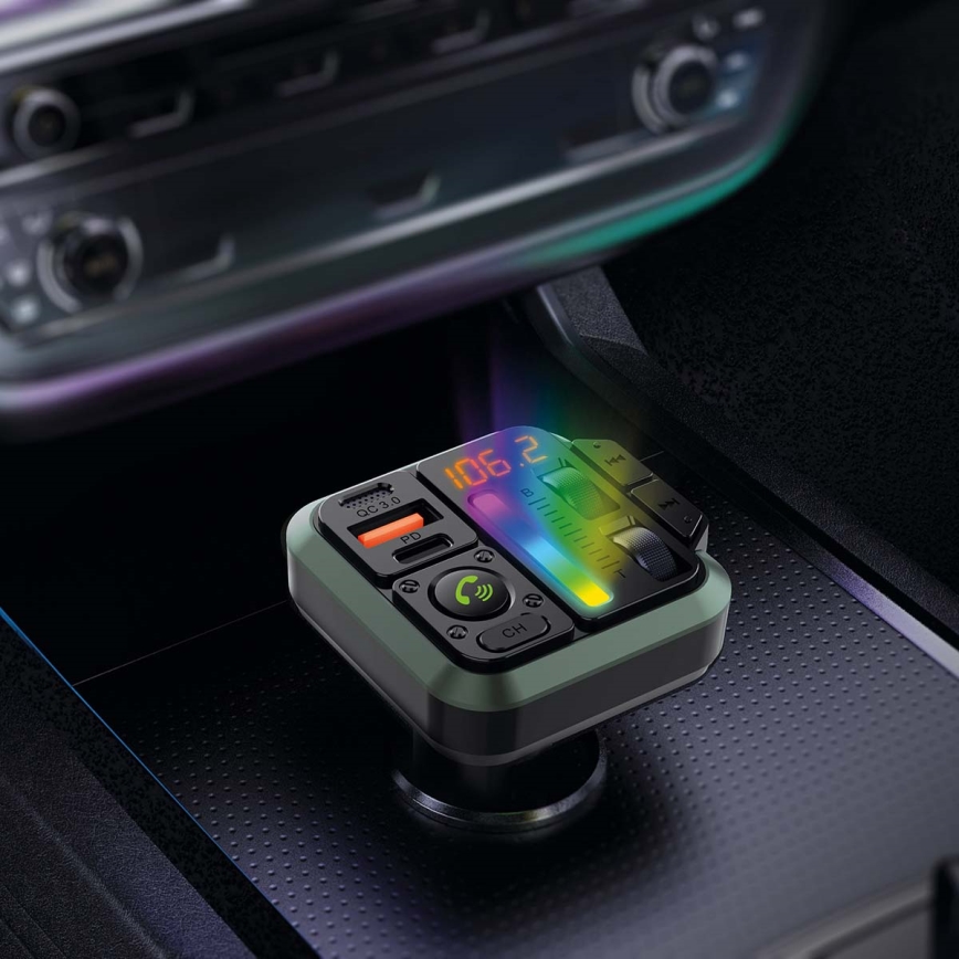 FM oddajnik za avto z hands-free funkcija