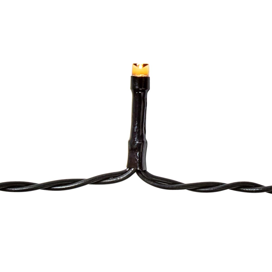 LED zunanji niz 96xLED/7 funkcij/3xAA 7,7m IP44 topla bela