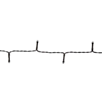 LED zunanji niz 96xLED/7 funkcij/3xAA 7,7m IP44 topla bela