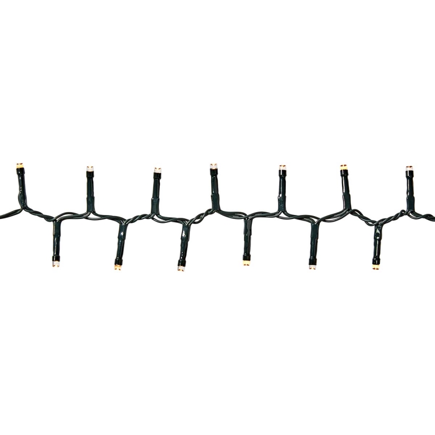 LED zunanji niz lučk, 560 LED/7 funkcij, 14 m, IP44, topla bela