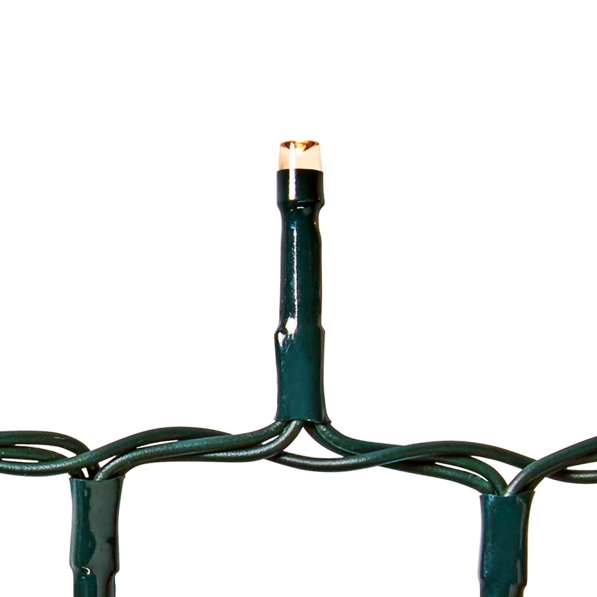 LED zunanji niz lučk, 560 LED/7 funkcij, 14 m, IP44, topla bela