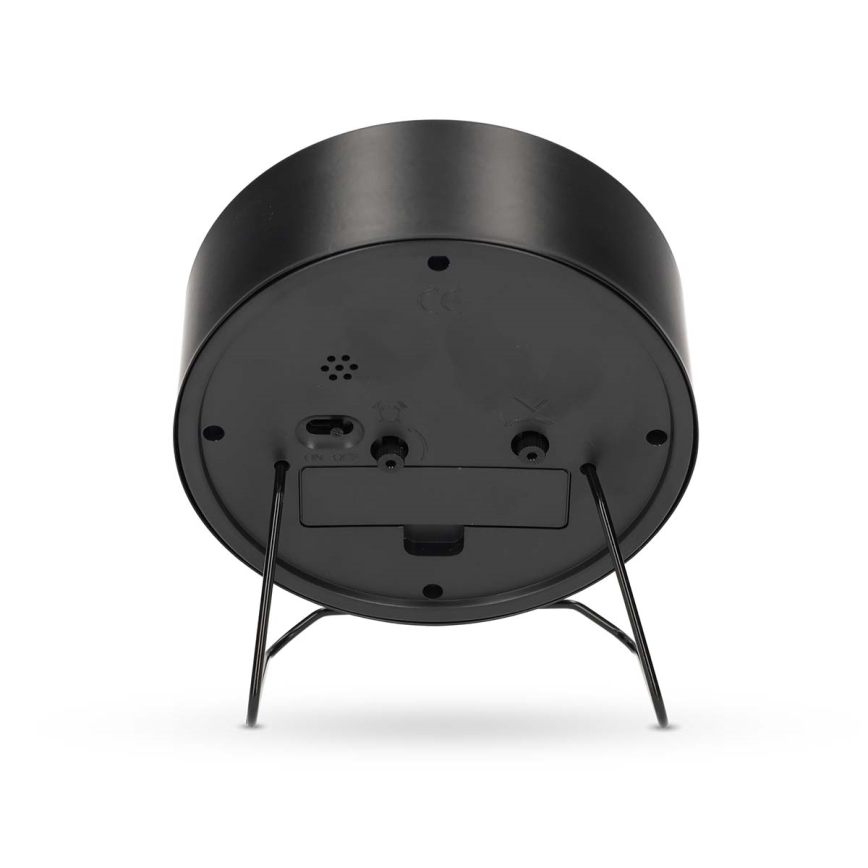 Analogna budilka 1xAA črna