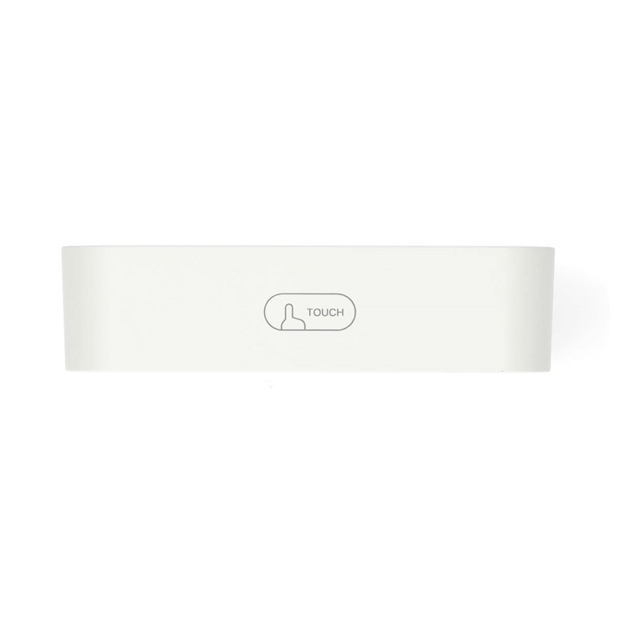 Digitalna ura z budilko, termometrom in higrometrom, 2xAA, bela