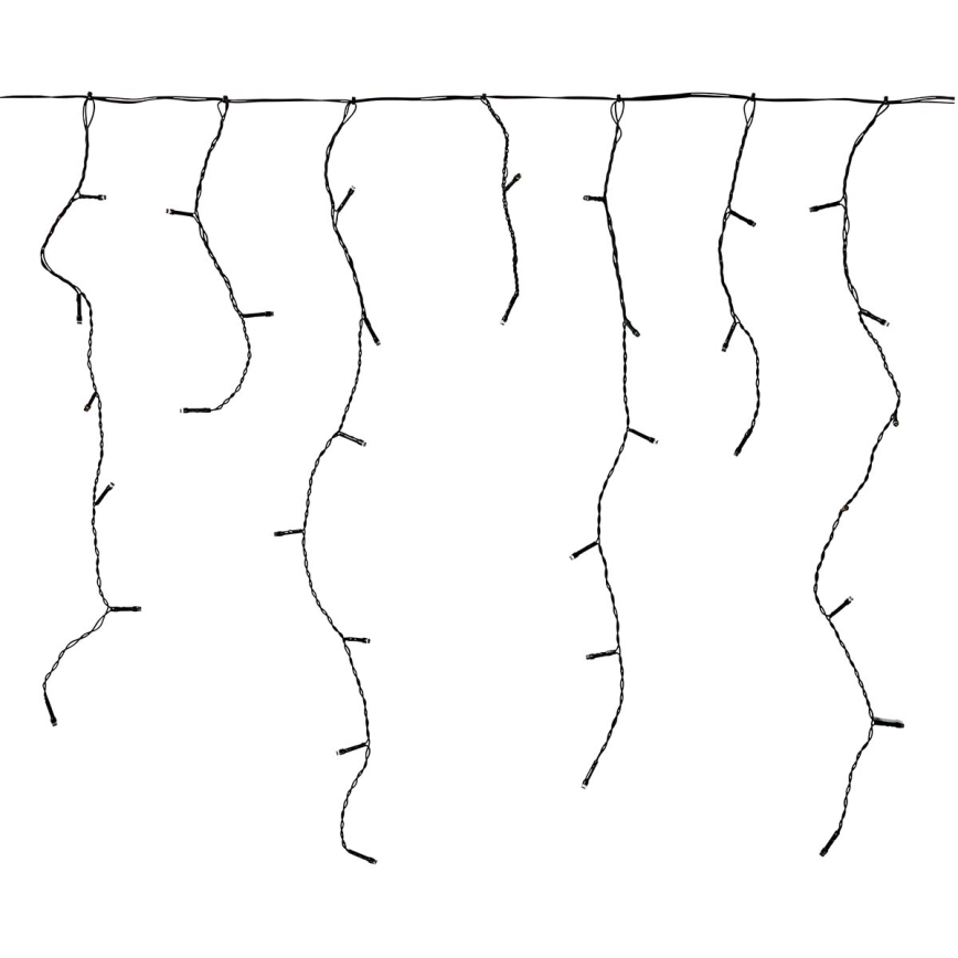 Zunanja LED zavesa 180xLED/7 funkcij 10,9 m IP44 topla bela