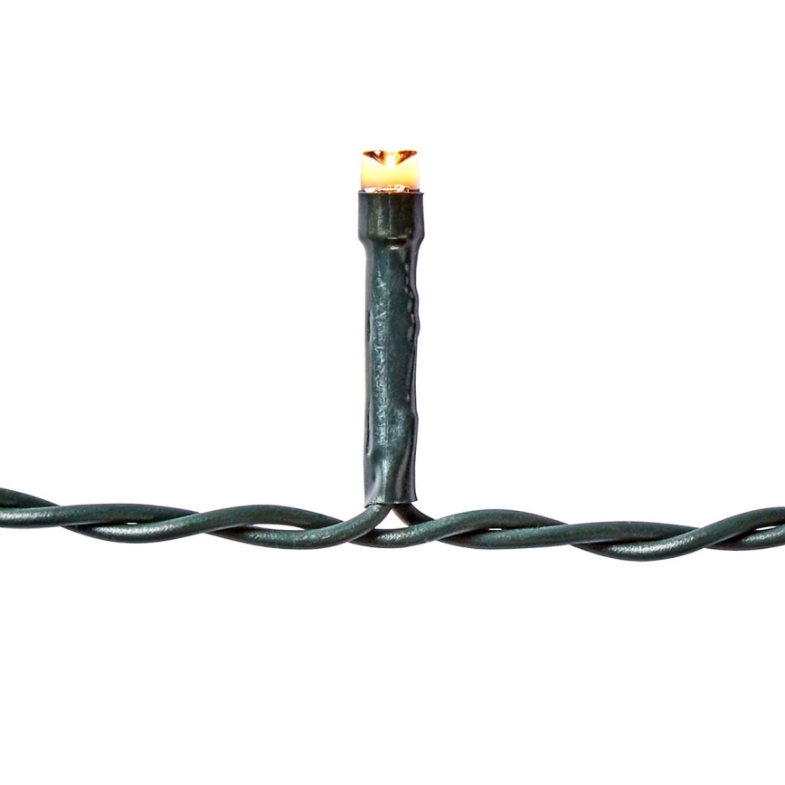 LED zunanji zavesni niz 360×LED/7 funkcij, 14 m, IP44, topla bela