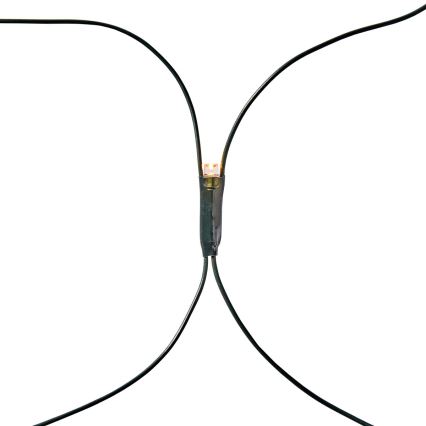 LED zunanja zavesa 160xLED/7 funkcij 5m IP44 topla bela