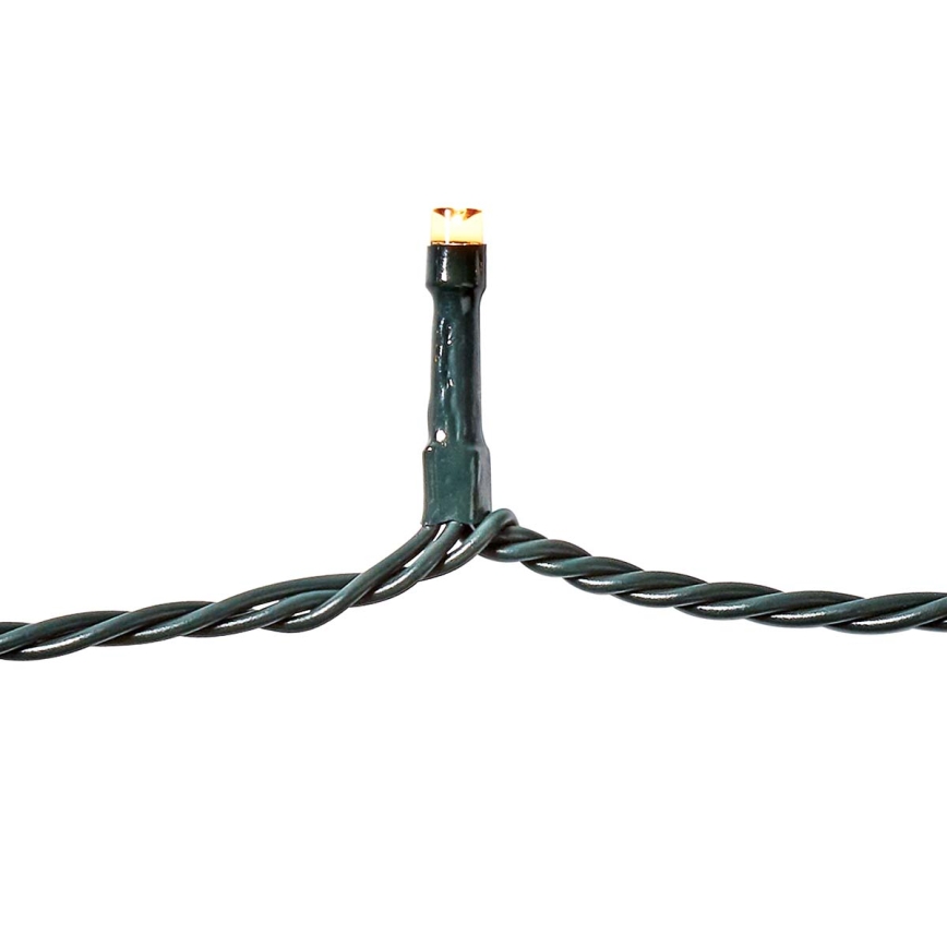 LED zunanji svetlobni niz 180 LED/7 funkcij, 16,5 m, IP44, topla bela