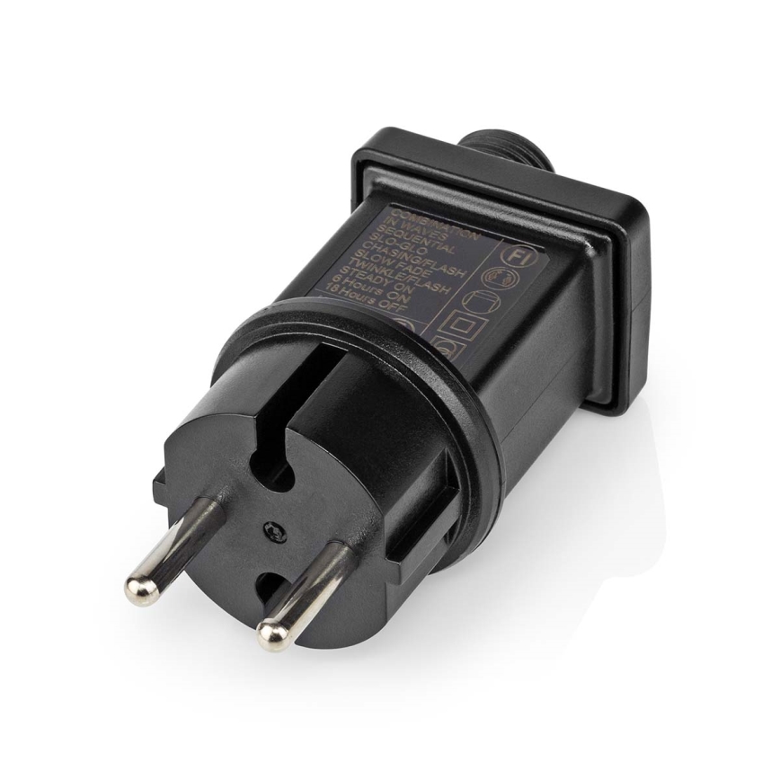 LED zunanji svetlobni niz 180 LED/7 funkcij, 16,5 m, IP44, topla bela
