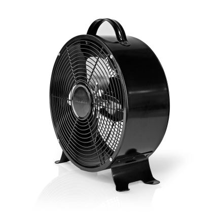 Namizni ventilator RETRO 20W/230V črna ø25 cm