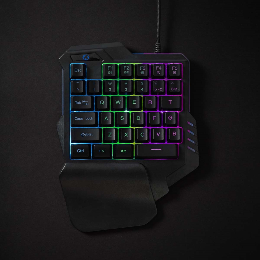 LED RGB Enoročna gaming tipkovnica 5V