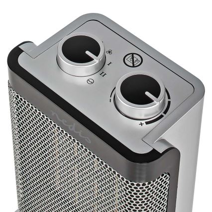Ventilator s keramičnim grelnikom 1000/1500W/230V srebrna