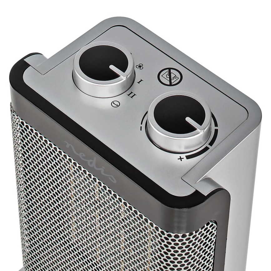 Ventilator s keramičnim grelnikom 1000/1500W/230V srebrna