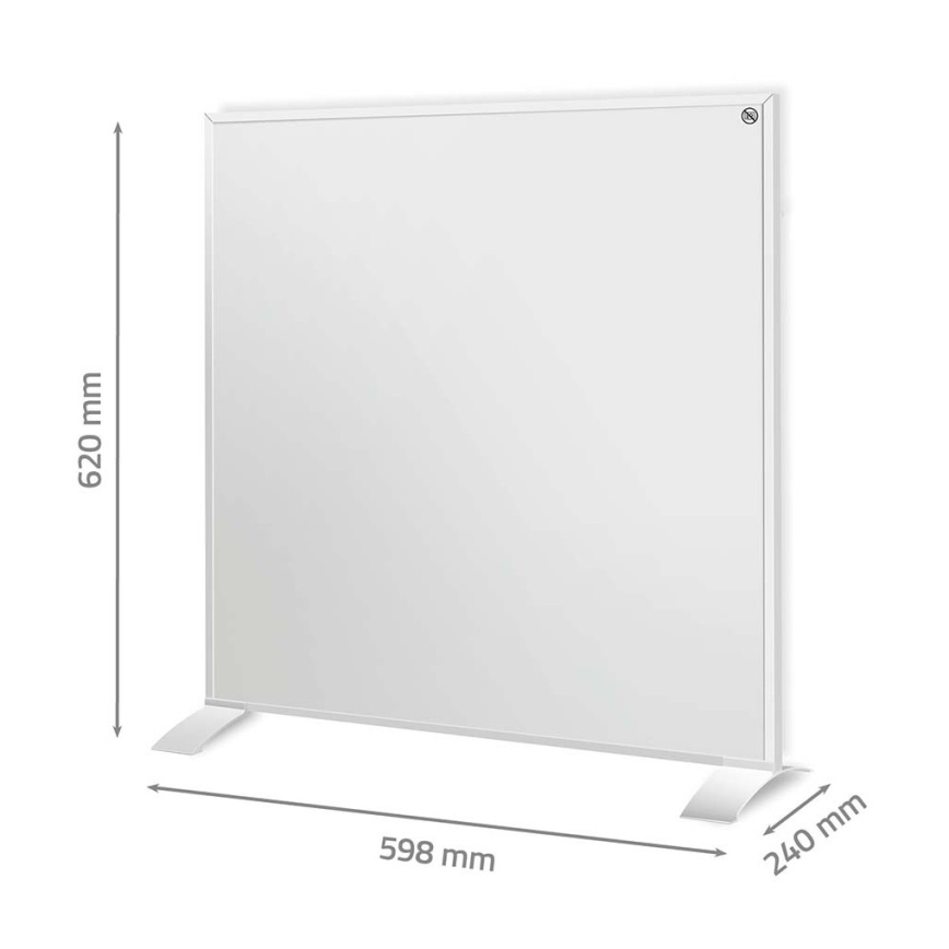 Infrardeči grelni panel 350 W/230 V 59,8 x 62 cm IP44 Wi-Fi Tuya + daljinski upravljalnik