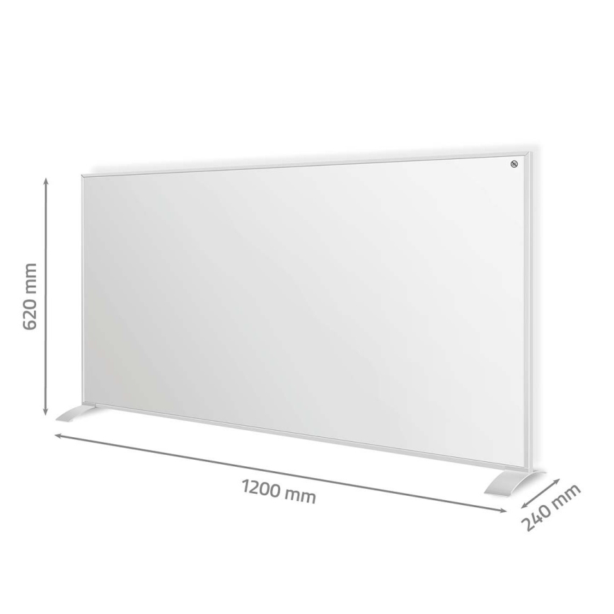 Infrardeči grelni panel 700 W/230 V, 120 × 62 cm, IP44, Wi‑Fi (Tuya) + daljinsko upravljanje
