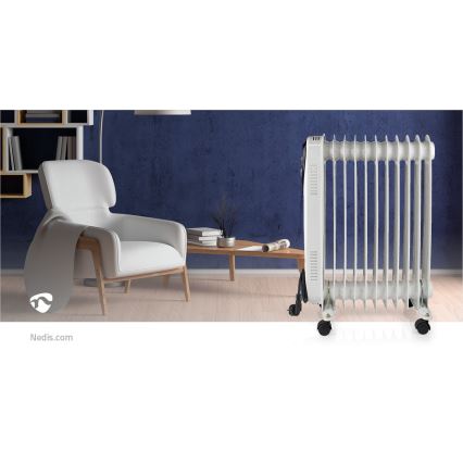 Prenosni oljni radiator z 11 rebri 1000/1500/2500W/230V