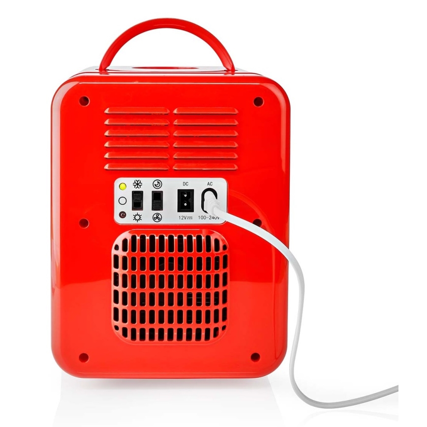 Prenosni mini hladilnik 50W/230V rdeč