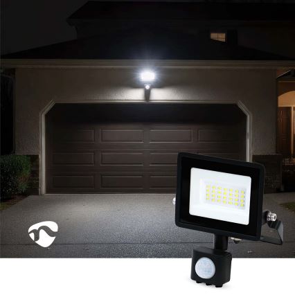 LED reflektor z senzorjem gibanja in mraka za vtičnico LED/20W/230V IP44