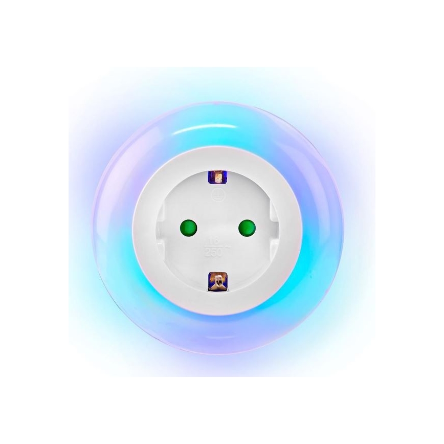 LED Nočna svetilka s senzorjem LED/0,6W/230V