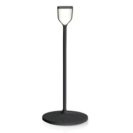 LED zatemnitvena prilagodljiva namizna svetilka na dotik s 15W brezžičnim polnjenjem Qi LED/5,5W/230V 2700-6500K črna