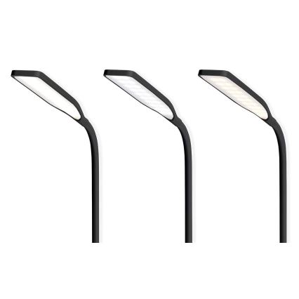 LED zatemnitvena prilagodljiva namizna svetilka na dotik s 15W brezžičnim polnjenjem Qi LED/5,5W/230V 2700-6500K črna