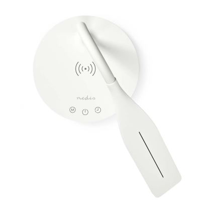 LED zatemnitvena prilagodljiva namizna svetilka na dotik s 15W brezžičnim polnjenjem Qi LED/5,5W/230V 2700-6500K bela