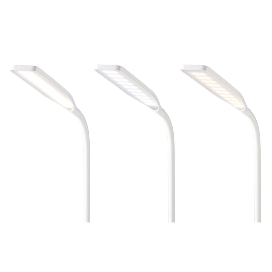 LED zatemnitvena prilagodljiva namizna svetilka na dotik s 15W brezžičnim polnjenjem Qi LED/5,5W/230V 2700-6500K bela