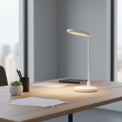 Zatemnjiva polnilna LED-svetilka na dotik z ogledalom LED/6W/1200 mAh 3000/4000/5700K CRI 90 bela