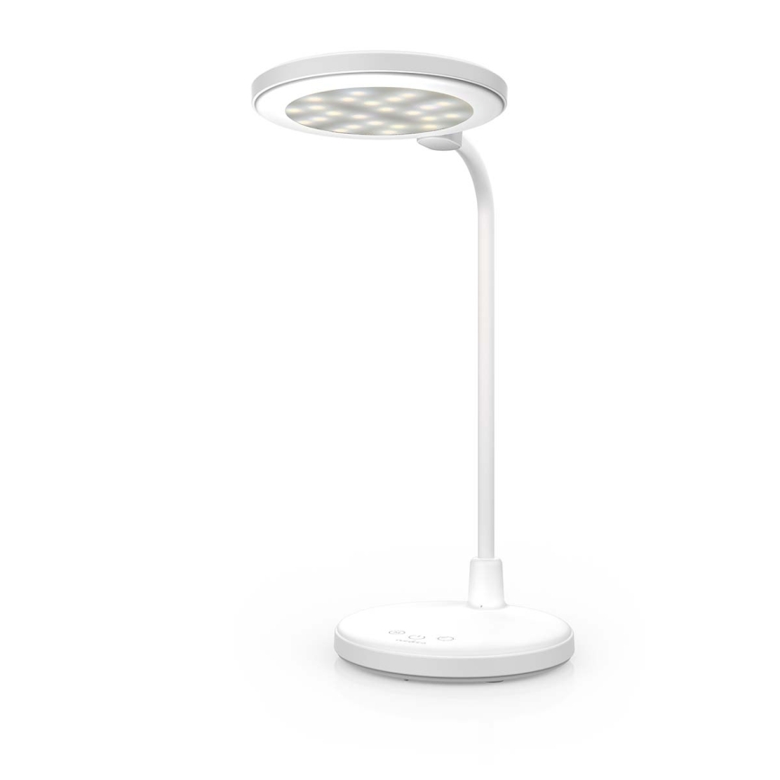 Zatemnjiva polnilna LED-svetilka na dotik z ogledalom LED/6W/1200 mAh 3000/4000/5700K CRI 90 bela