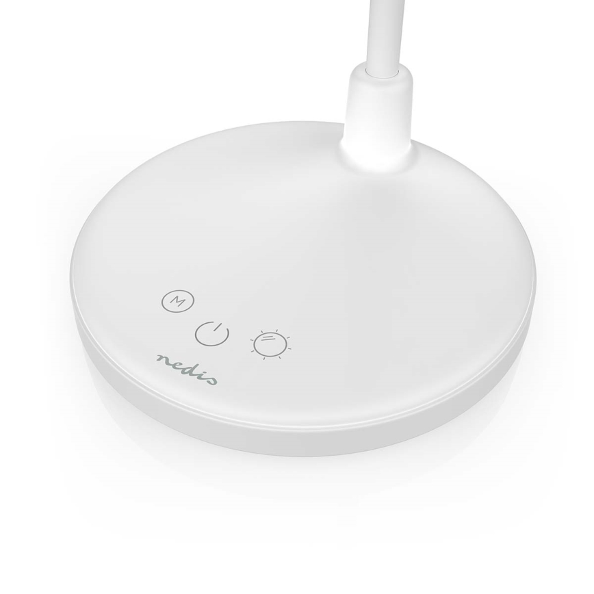 Zatemnjiva polnilna LED-svetilka na dotik z ogledalom LED/6W/1200 mAh 3000/4000/5700K CRI 90 bela