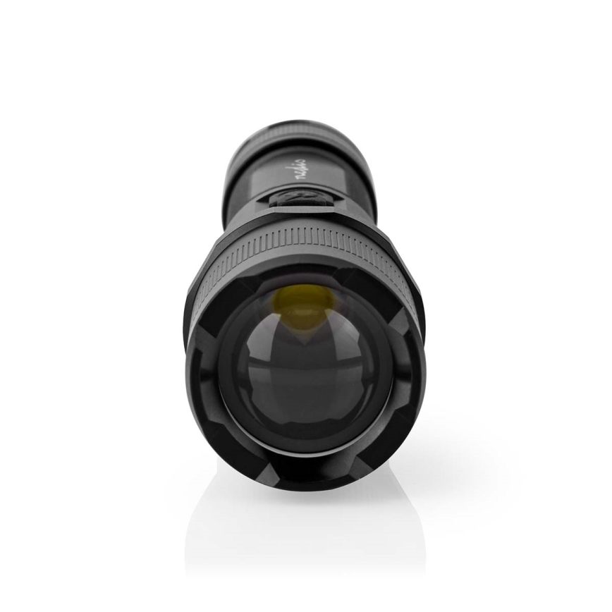 LED zatemnjevalna polnilna aluminijasta ročna svetilka LED/10W/5V 2200 mAh IPX4 črna