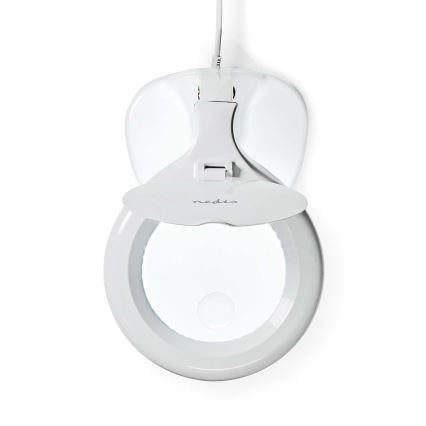 Nedis MAGL1WT - LED Namizna svetilka z lupo LED/6,5W/230V 6500K