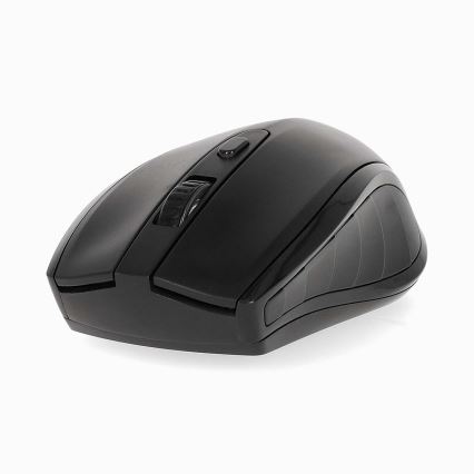 Brezžična miška 800/1200/1600 DPI 2xAAA črna