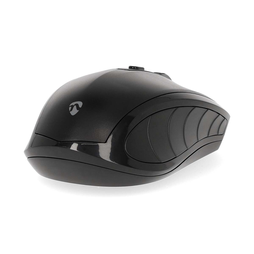 Brezžična miška 800/1200/1600 DPI 2xAAA črna