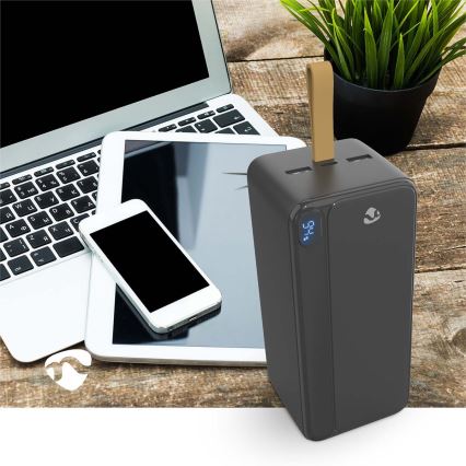 Powerbank z LED-zaslonom, Power Delivery, 30 000 mAh