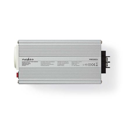 Pretvornik napetosti 300W/24/230V + USB