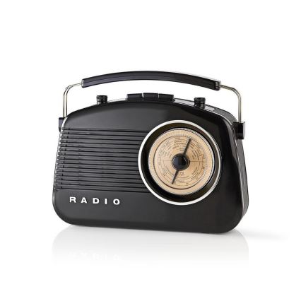 FM Radio 4,5W/230V črna