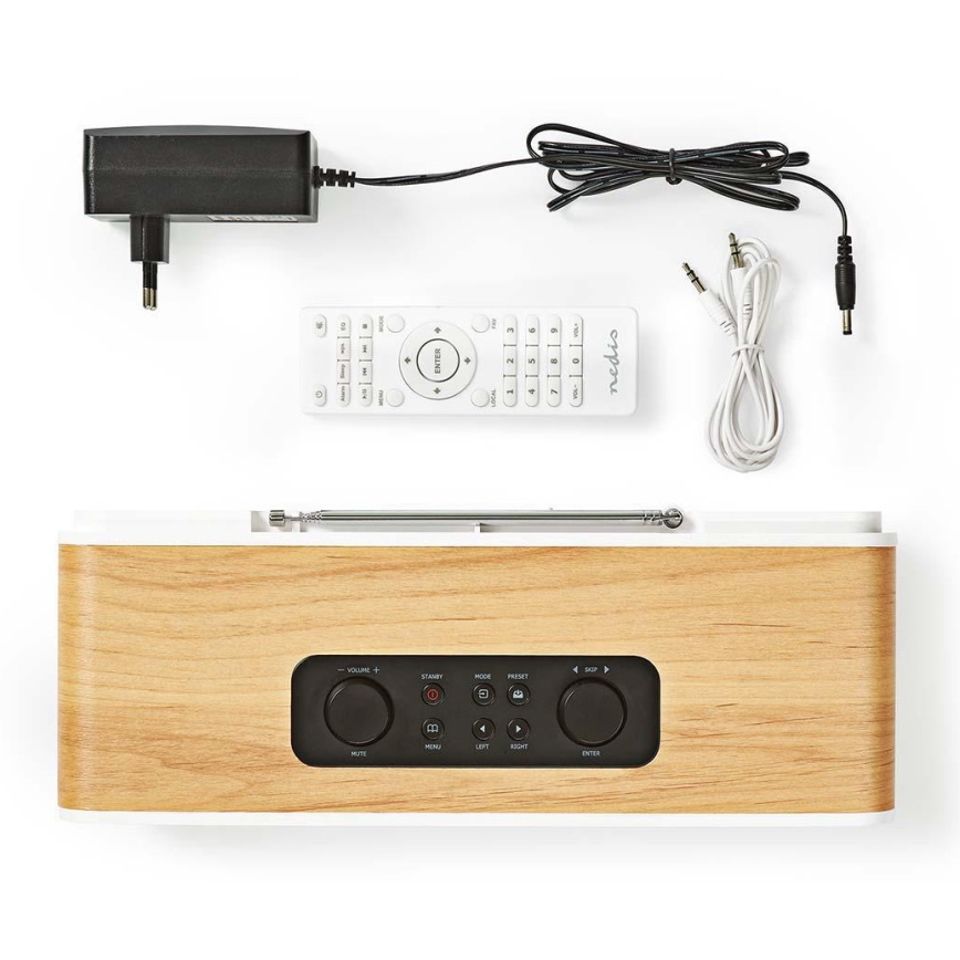 Multifunkcijski internetni radio 34W/230V DAB+ FM Wi-Fi Bluetooth USB + Daljinski upravljalnik