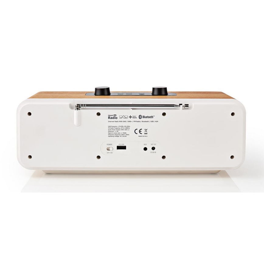 Multifunkcijski internetni radio 34W/230V DAB+ FM Wi-Fi Bluetooth USB + Daljinski upravljalnik