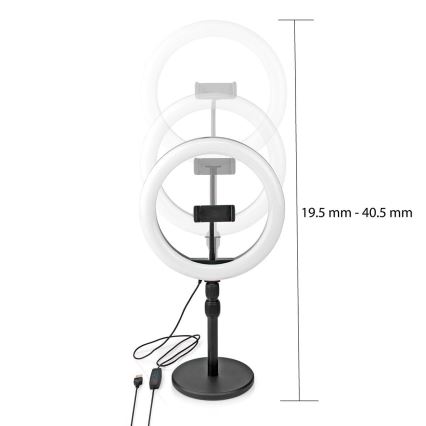 LED Zatemnitvena svetilka na stojalu z nosilcem LED/6W/USB 2700-6700K