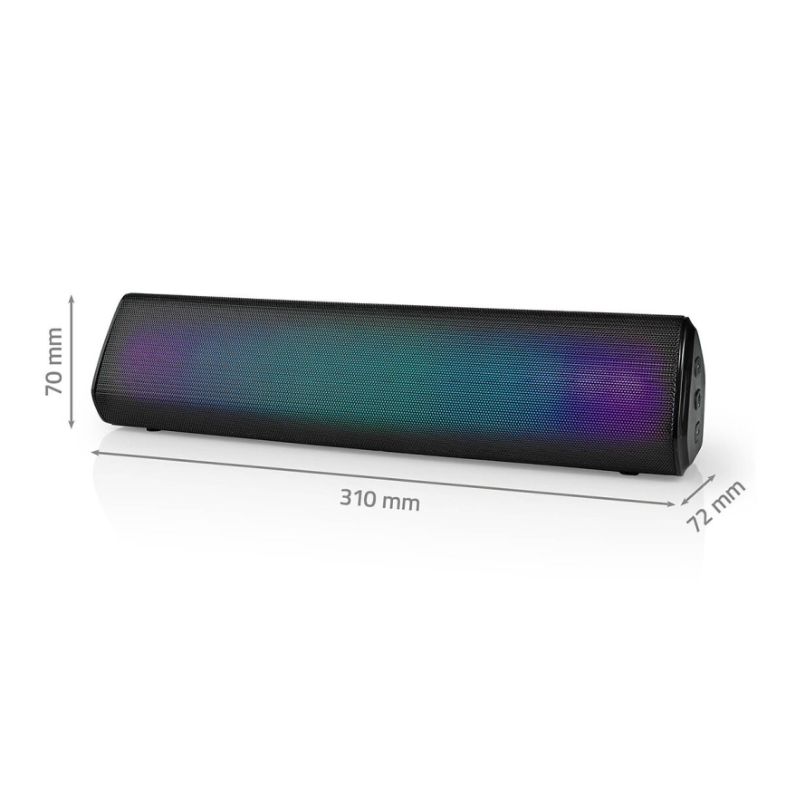 LED RGB Napolnitveni zvočnik 18W/1200 mAh